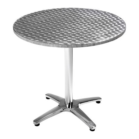 Phoenix Office Furn. Premier Hospitality 32in Round Stainless Steel Restaurant Table, Chrome LR32RDCMX